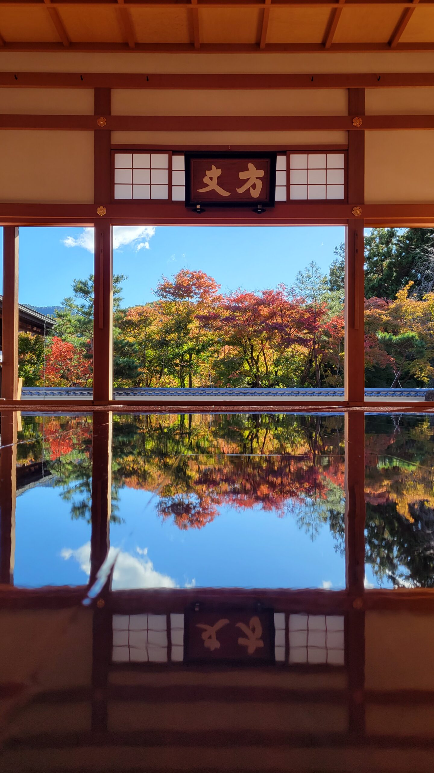 宝徳寺にて、「宝徳寺の床もみじ!秋の幻想的な美しさを求めて」と感じた写真です。