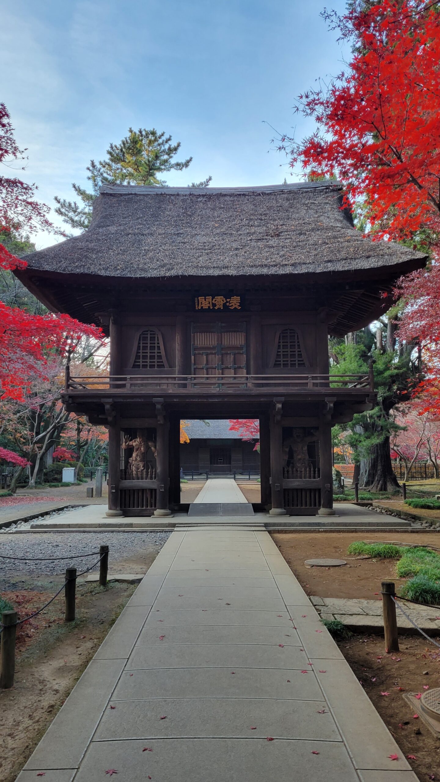 平林寺にて、「秋色!歴史と自然が織りなす紅葉の美」と感じた写真です。